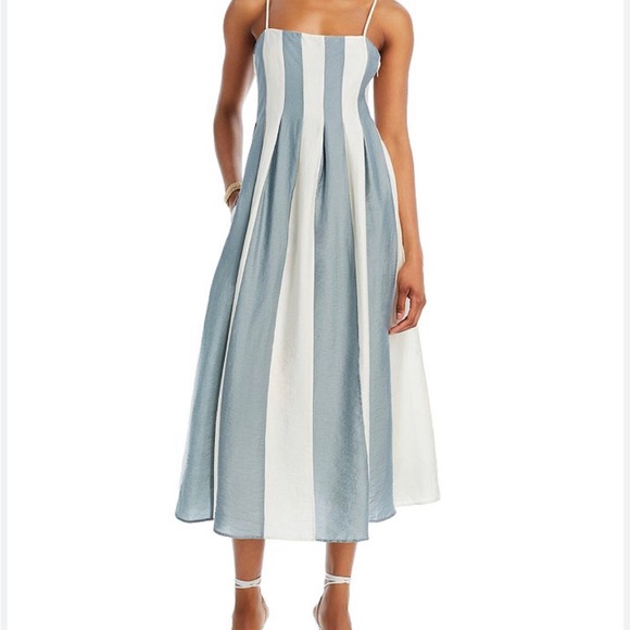 NWT Madewell Tay Pleated Midi Sundress Dress - Picture 4 of 14